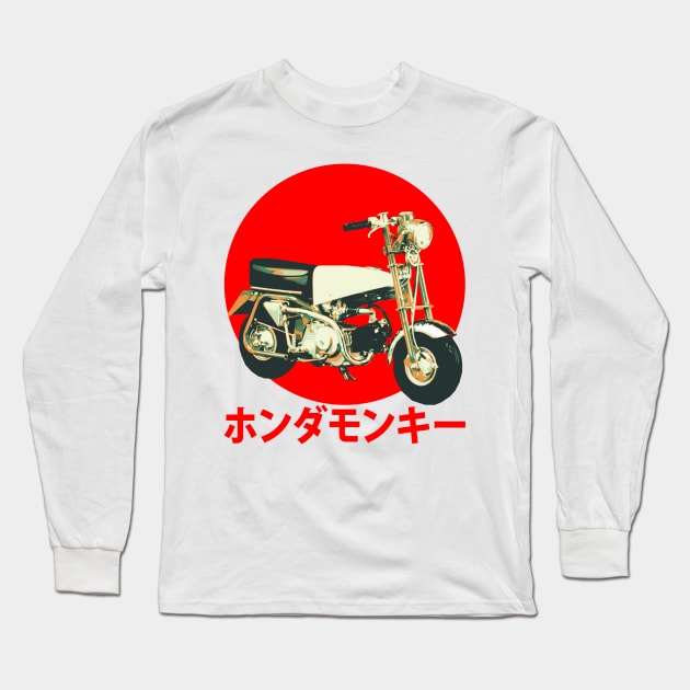 Honda Monkey Long Sleeve T-Shirt by Bajingseng